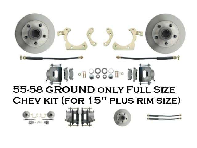 A Disc Brake FRONT Kit: 55-57 Chevy Full size